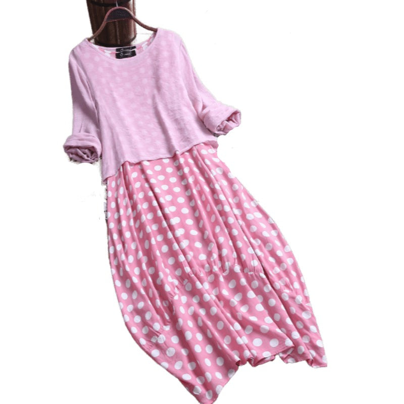 Polka Dot Plus Size Dress